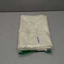 Textured Tablecloth Waterproof Spillproof Lace Trim Rectangle Jacquard Fabric Table Cloth, Kitchen Dinning Tabletop Decoration, Round Table Cover for Outdoor Use 55 x 70 Inch, Ivory White