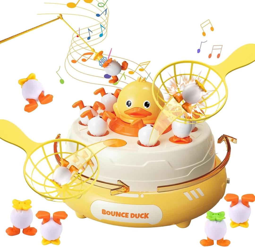 Catch and Bounce Games Toys,Board Game,Games for Kids,Interactive & Music Duck Game,Birthday Gifts Christmas Party Game for Toddlers 3+