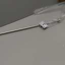 Kenney Nicholas Twist & Fit No Tools Tension Curtain Rod, 28 to 48 Inch Brushed Nickel Silver Extendable Rod, Easy Install