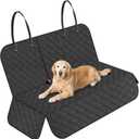 Dog Car Seat Cover for Back Seat,New Upgraded Thickened Dog Car Seat Cover,Waterproof and Wear-Resistant Bench Back Seat Cover with Non-Slip Pad,Universal Size Fits CarsBlack White