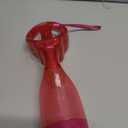 O2COOL Deluxe Handheld Battery Powered Water Misting Fan with Wrist Wrap (Strawberry Pink)