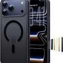 Magnetic Shockproof for iPhone 17 Pro Max Case,[Fit for MagSafe] [Military-Grade Drop Tested] Magnetic Translucent Matte Back Bumper 17 Pro Max Case Anti-Fingerprint Anti-Scratch 6.9", Black