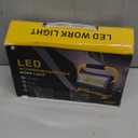 100W COB Rechargeable Work Light, 7000LM Cordless LED Work Lights, Waterproof Portable Flood Light with Stand for Outdoor Camping, Hiking, Garage, Car Repairing, Workshop Job Site Lighting