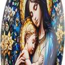 2 x Christian Christmas Ornament 2025, Religious Christmas Ornaments, Virgin Mary and Baby Jesus Ornament, Holy Mother and Child Ornament, Catholic Faith Gift, Blessed Mary Tree Decor (Nelxi-213)