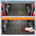 powoq Cargo Mat Compatible with 2022-2025 2026 Tucson Trunk Mat Cargo Liner TPE All Weather Protection Trunk Liner Backrest Replacement for 2022-2025 2026 Tucson Accessories (Trunk Mat+Backrest Mats)