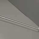 LazBlinds No Drill Zebra Blinds for Windows 30" W x 72" H, White
