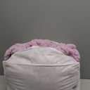 L'AGRATY Chunky Knit Blanket Throw: 80''x90'' Chenille Chunky Knitted Throw Blanket for Bed Couch - Handmade Thick Big Cable Knit Blanket - Large Chunky Crochet Rope Blanket for Home Decor(Purple)