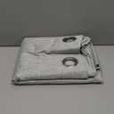 MAIHER Pleated Curtains 120 Inch Length Full Blackout, Linen Grey Back Tab Curtains Double Pinch Pleat Drapes with Hooks for Bedroom Sliding Patio Door, 40" W x 120" L, 2 Panels