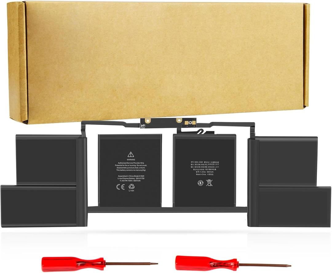 Futurebatt A1707 A1820 Battery for MacBook Pro 15 inch A1707 (Late 2016 Mid 2017) Touch Bar EMC 3162 3072 Series MLH32 MLH42 MLW72 MLW82 MPTR2 MPTT2 MLH52 MLW92 MPTU2 MPTV2 MPTW2 MPTX2