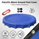 [Upgrade] FIoLoTic 24FT Pool Cover for Above Ground Pools, 195 GSM 500D