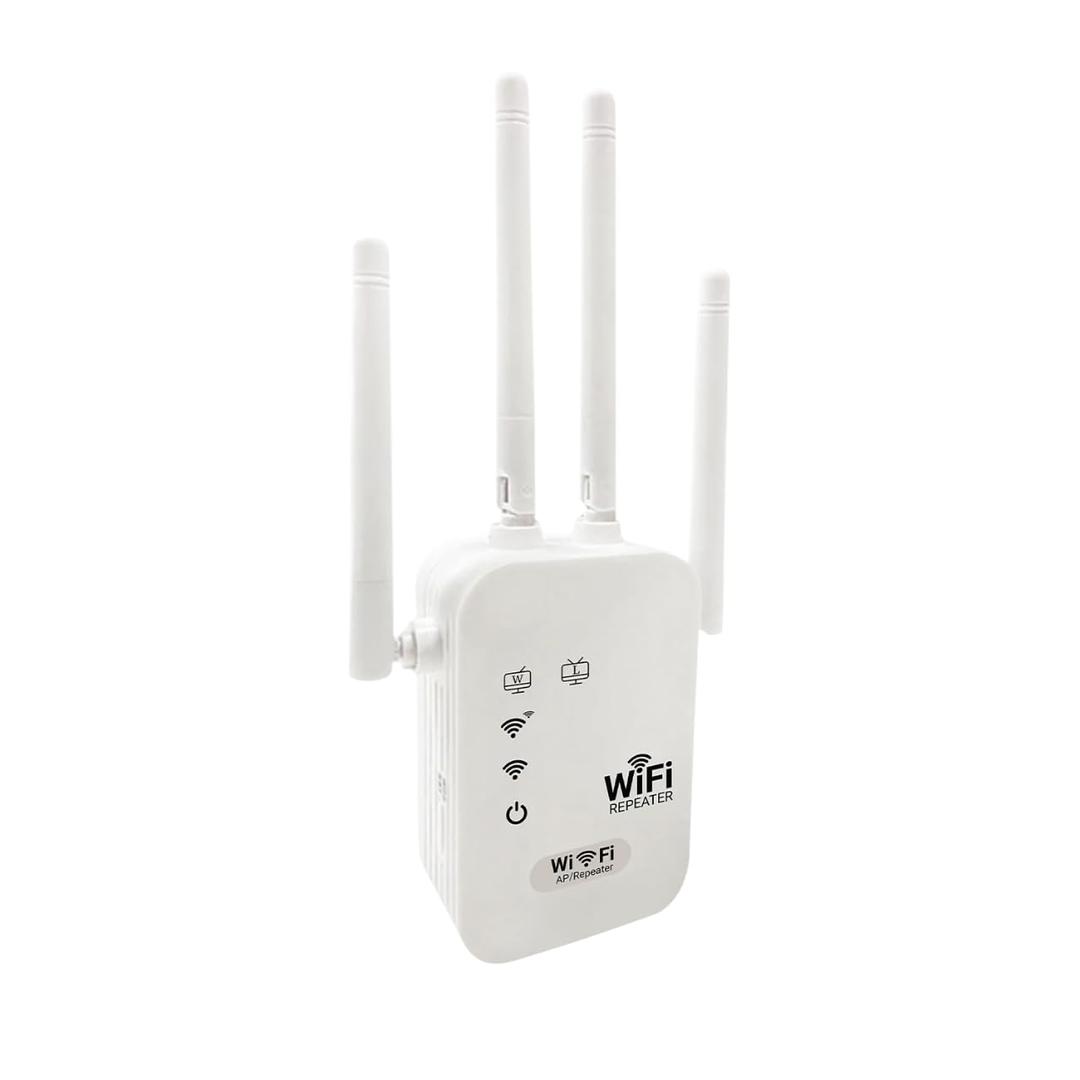 Single Band 2.4GHz WiFi Wireless Range Extender for Home | 300Mbps, Upto 10m Coverage, 10 Devices | Signal Repeater with 2 LAN Ports, 4 Antenna | Plug & Play |Router & Access Point Mode