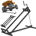 Adjustable Lawn Mower Lift for Riding Tractors, 800 lbs Capacity, 45° Tilt, Universal Lift for Lawn Tractors, Ride-On Mowers, and Cleaning (Black)