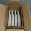 Famiware Meteor Plates and Bowls Sets for 4, 12 Pieces Dinnerware Sets, Microwave and Dishwasher Safe Dishes Set, Creamy White