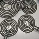 Electric Stove Burner Drip Pans WB31M19(8) WB31M20(6) Electric Stove Top Burner Replacement WB30M1(6") WB30M2(8") Compatible for G-E Hot-point Ken-more General Electric Stove Parts by MIFLUS (Black)