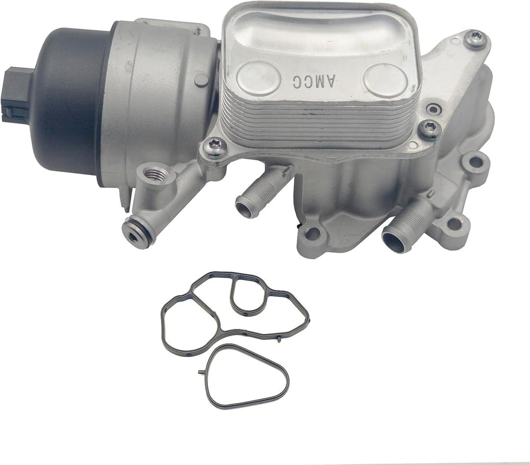 AMCC Engine Oil Cooler and Oil Filter Housing Compatible with Mini N18 Cooper 2011-2016 Mini Cooper Countryman 2013-2016 Cooper Paceman 1.6L Replace 11428643745 11427583112