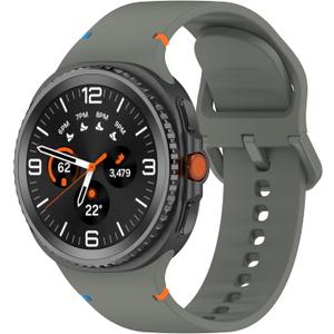 Compatible with Galaxy Watch 8 Band 40mm 44mm/Galaxy Watch 8 Classic Band 46mm, Soft Silicone Sport Strap for Samsung Watch 8 Bands Women Men (Sage Green)