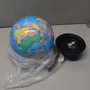 KISEER 8 Inch World Globe with Stand Rotating Earth Spinning Globe for Kids Geography Classroom Education or Decorations (Blue)