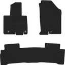 Carpet Floor Mats for Hyundai Tucson (Not for Hybrid) 2022 2023 2024 2025 2026 - Custom Fit 1st and 2nd Row Set All Weather Anti-Slip Waterproof Black Floor Liners Tucson Accessories, 3PCS