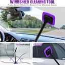 Viewsun 17PCS Car Cleaning Kit, Purple Car Interior Detailing Kit with High Power Handheld Vacuum, Detailing Brush Set, Windshield Cleaner, Cleaning Gel, Complete Auto Accessories for Women Gift