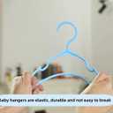 100 pcs White Baby Nursery Closet Hangers,Non-Slip Laundry Infant Pant Hanger for Newborn Clothes,Ultra-Thin Child Coat Hanger for Girl Boy Toddler Kids