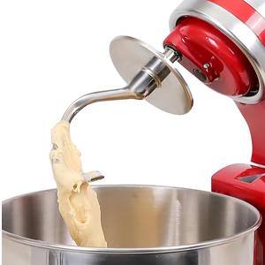 FavorKit Dough Hook for KitchenAid Tilt-head and 4.5-5.0 Quart Mixers, Polished Stainless Steel Dishwasher Safe Kneading Attachment for Bread,Pasta, Pizza