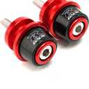 Motorcycle Swing Arm Spools Sliders, CNC Swing Arm Stand Screw, Swingarm Stand Paddock Compatible for Suzuki GSXR1000 GSXR1300 GSXR600 GSXR750 GSXR 125 GSXR 150 (Red)