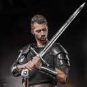 quescu Medieval Knight Toy Sword,35.6" Plastics Sword Medieval Warrior Costume Accessories for Renaissance Fair Cosplay,Props