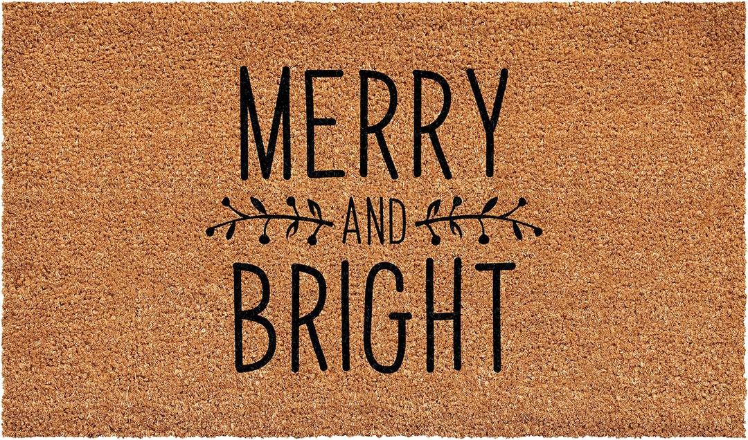 Calloway Mills 109081729 Holly and Bright Doormat 17" x 29" Size: 1'5" x 2'5" (Rectangular)