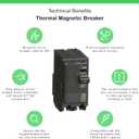 Square D by Schneider Electric Square D - QO240CP QO 40 Amp Two-Pole Circuit Breaker