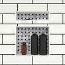 Tile Redi USA RN1620DU Niche Double Recessed Shower Shelf, Two Shelves, 20" H X 16" W, Black