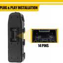 Power Window Switch Driver Side Compatible with Chevrolet Silverado 1500 19-24,for Blazer & Trailblazer 19-25,for GMC Sierra 1500 19-24 Power Window Master Switch Replace 84699725