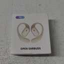 Open Ear Wireless Earbuds, Bluetooth 5.4 Headphones, 50Hrs Playtime Stereo Sound Earphones with IPX7 Waterproof Ear Buds for Fitness/Work/Travel (Black)