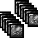 Americanflat 6x6 Picture Frame with Polished Plexiglass - Set of 12 - Signature Collection - Picture Frames with Engineered Wood - Square Frame for Tabletop and Wall Display - Black