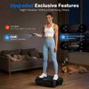 Vibration Plate Exercise Machine, 450Lbs Capacity 199 Speeds Vibrating Plate for Lymphatic Drainage, 200W Weight Loss Shake Platform, Silent Mode & Dimmable Screen for Women Men