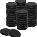 uxcell Round Felt Furniture Pads, 40pcs, Black, 0.6" Dia x 0.12" Thick, Adhesive Backed, Non-Slip, Anti-Scratch, Chair Leg Protectors for Hardwood, Laminate & Tile Floors