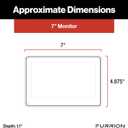 Furrion Vision S+ RV Observation System with 7" Monitor, Left/Right Side Cameras with LED Marker Lights, Sharkfin, Infrared Night Vision, Live Streaming, Wide Viewing Angle - FOS7HTAEN