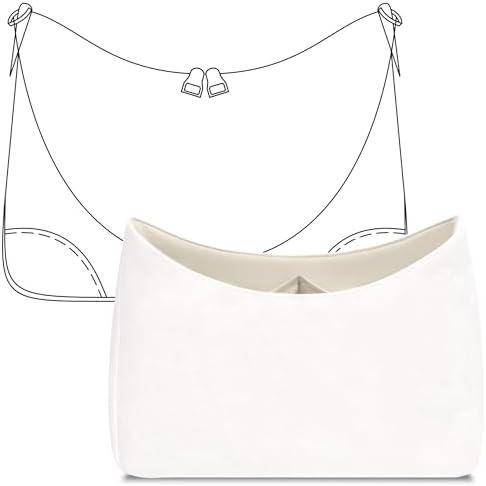 FANJI Project Tote Bag Organizer Insert for LV Boulogne Handbag, Custom Fit Inside Premium Craie Lightweight WaterResistant Purse Insert