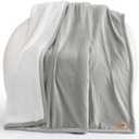 UGG Bliss Throw Blanket Plush Soft Fleece Fluffy Blankets for Bed or Couch Oversized Warm Reversible Machine Washable Medium Weight Home Decor Giftable Throw, 50-inch x 70-inch, Seal Grey