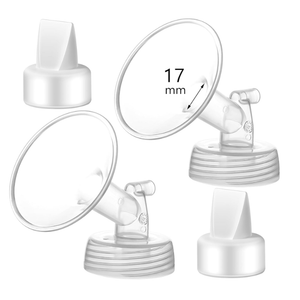 Momstouch 17mm Flange and Duckbill Valve Compatible with Spectra S1 S2 9 Plus Breastpump Replacement to Pump Parts, Not Original, Replace Accessories.