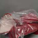 Christmas Bathroom Rugs Red Bath Mats for Bathroom Comfort Memory Foam Bath Rug Set 3 Piece Non-Slip Bath Mat Set,Absorbent Shaggy Toilet Rugs Perfect Plush Rug,Bathrom Carpets for,Tub,Shower