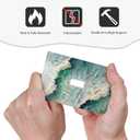 Beach Waves Ocean Surfing Hoverboard Painting Print Decorative Light Switch Cover 1 Gang Single Toggle Device Electrical Faceplate Switchplates Decorator Outlet Wall Plate for Bedroom Living Room