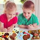 2 x 30PCS Thanksgiving Party Games for Kids - Make Your Own Stickers, DIY Gobble Stickers, Thanksgiving Party Favors