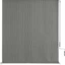 sunoff Outdoor Roller Shades, Cordless Patio Roller Up Blinds with Shade Cloth for Porch Gazebo Pergola Balcony Backyard, 2 Poles & 1 Fabric, Grey, 96" Wx96 H