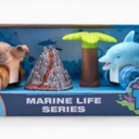 Misco 4pcs Animal Figures Marine Life Series Soft Squeezable Vehicles