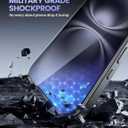 Lamicall 2+2 for iPhone 16 Plus Max Screen Protector (6.7") with Camera Lens Protector, [Top 9H Tempered Glass Film], Easy Alignment, Anti-Scratch, 0 Bubbles, HD Clear for iPhone 16 Plus - 2 Pack Each