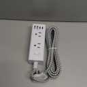 10 Ft Power Strip Surge Protector - One Beat 6 Widely Outlets with 4 USB Ports(2 USB C), 3 Sided Outlet Extender, Flat Plug Extension Cord, Wall Mount Power Strip for Home Office Travel College Dorm