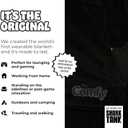 THE COMFY Original | Sherpa Lined Microfiber Fleece Wearable Blanket, Oversized Design with Hood and Pocket from Shark Tank (Santa)