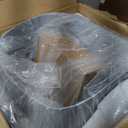 Open-Top Self Cleaning Litter Box, Automatic Cat Litter Box with APP Control, Dual Safety Sensors, Includes Trash Bags, Grey-White