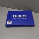 MIULEE Faux Linen Curtains 63 Inch Length 2 Panels Natural White Semi Sheer Curtain with Back Tab Rod Pocket, Light Filtering Window Privacy Burlap Drapes for Living Room Bedroom 42W x 63L