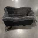 Mavora Max Portable Small Dog Seat for Car, Luxury Center Console Dog Car Seat Booster with Safety Tethers, AntiCollapse Pet Travel Carseat for SUV, Truck (Black/Grey)